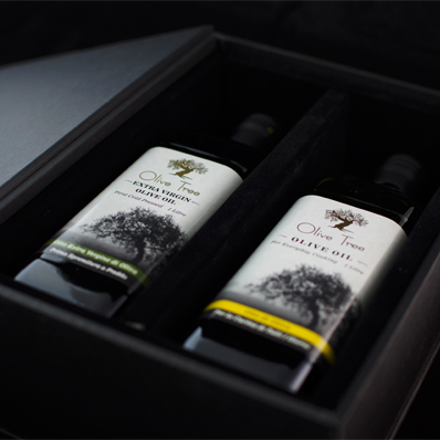 Limited edition premium, handcrafted olive oil gift boxes from the House Of Olive Tree