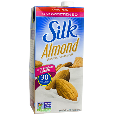 Silk Pure Almond Milk - Unsweetened online at Olivetreetrading